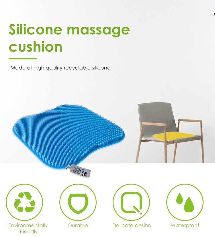 2021 Latest Breathable Massage Silicone Car Seat Covers Cushion Office Chair Silicone Soft Cushion