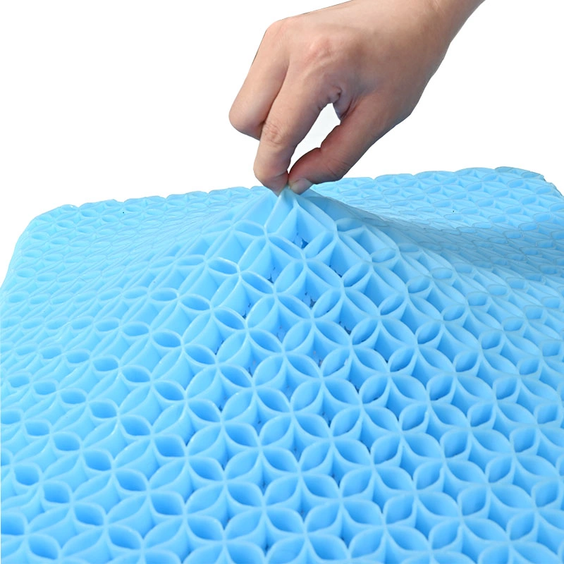 2022 Best Sell 3D Office Use Gel Seat Cushion for Pressure Pain Relief Breathable Cooling Car Seat Cushion