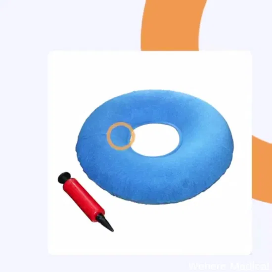 Medical Inflatable Ring Donut Seat Cushion with Air Pump Hemorrhoid Treatment