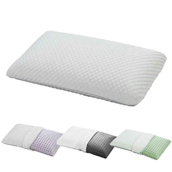 Manufacture Cooling Contour Pillow Gel Infused Memory Foam Pillow Removable Bamboo Knitted Cover Bedding Cool Pillow