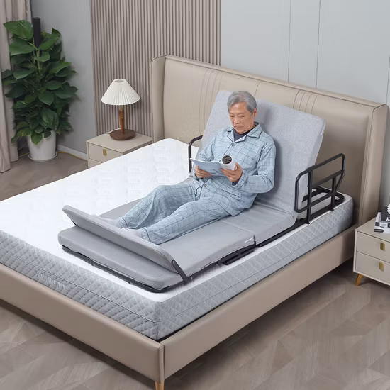 Home Furniture King Single Auxiliary Electric Adjustable Bed for Elderly and Disabled